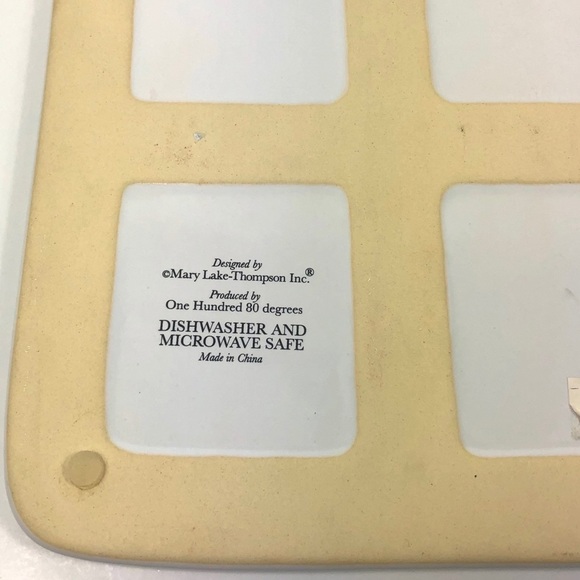 MARY Lake Thompson Ceramic Cheese Board Cutting - Vintage - Picture 6 of 10